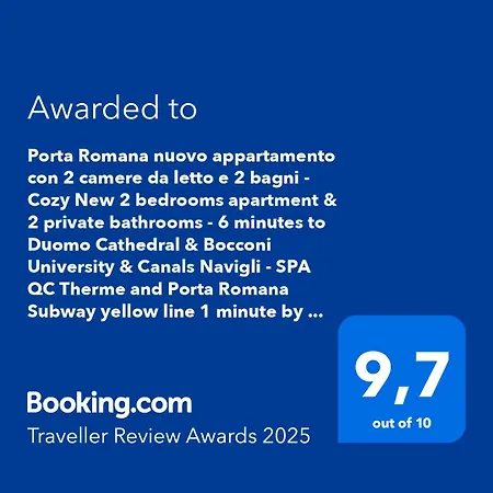 Centre Porta Romana With Free Parking Garage - Newly Cozy 2 Bedrooms With 2 Bathrooms Living Fully Equipped Kitchen And Washing Machine Smart Tv - Subway Metro 3 Stops To Duomo * Milano